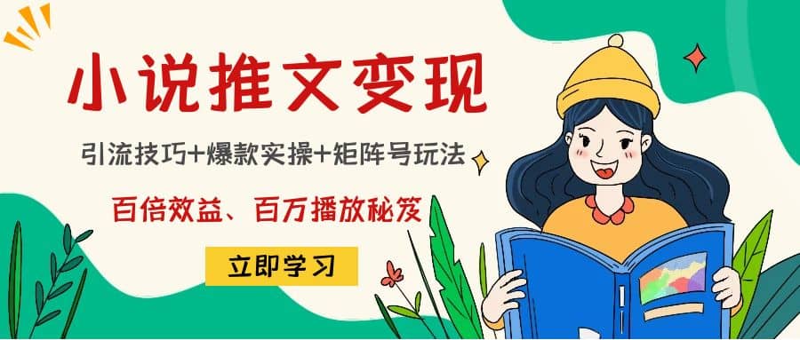 小说推文训练营-巴叔叔资源网