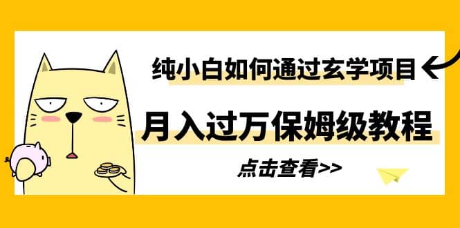 纯小白如何通过玄学项目月入过万保姆级教程-巴叔叔资源网