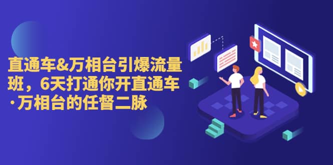 直通车+万相台引爆流量班，6天打通你开直通车·万相台的任督 二脉-巴叔叔资源网