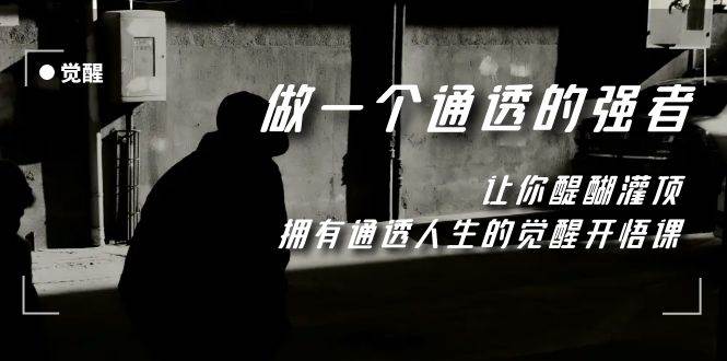 觉醒-做一个通透强者，让你醍醐灌顶，拥有通透人生，掌握强大的秘密-巴叔叔资源网