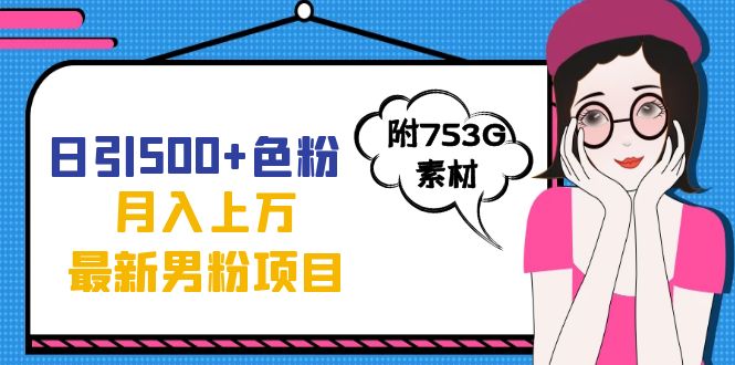 日引500+色粉轻松月入上万九月份最新男粉项目（附753G素材）-巴叔叔资源网