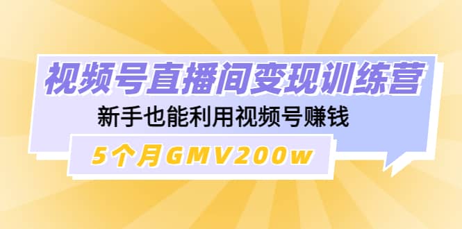 视频号直播间变现训练营-巴叔叔资源网
