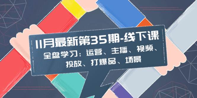 11月最新-35期-线下课：全盘学习：运营、主播、视频、投放、打爆品、场景-巴叔叔资源网
