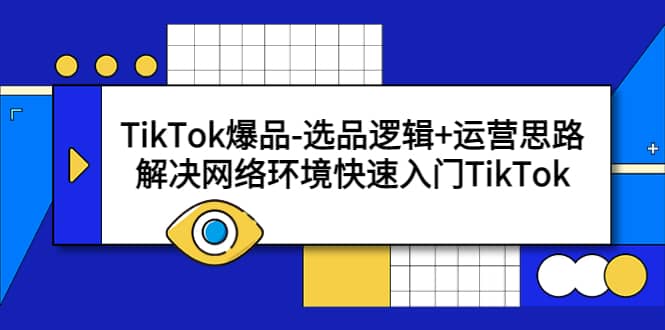 TikTok爆品-选品逻辑+运营思路：解决网络环境快速入门TikTok-巴叔叔资源网