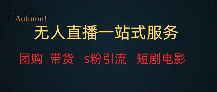 无人直播全套服务，变现稳定-巴叔叔资源网