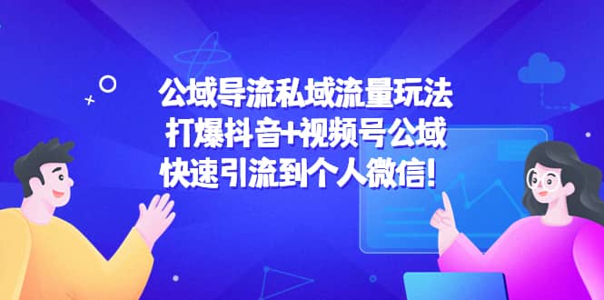 公域导流私域流量玩法：打爆抖音+视频号公域-巴叔叔资源网