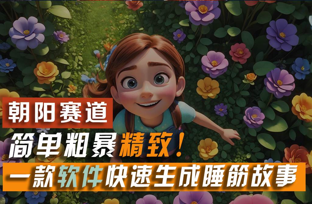 利用一款软件5分钟一条爆款睡前故事，简单粗暴精致！小白月入2w+-巴叔叔资源网