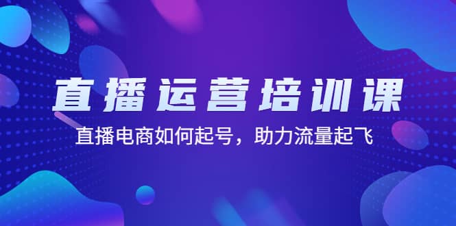 直播运营培训课：直播电商如何起号，助力流量起飞（11节课）-巴叔叔资源网