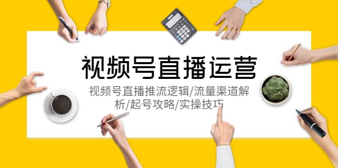 视频号直播运营，视频号直播推流逻辑/流量渠道解析/起号攻略/实操技巧-巴叔叔资源网