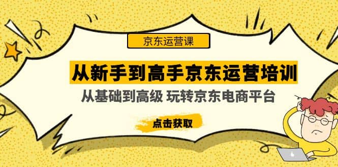 从新手到高手京东运营培训：从基础到高级 玩转京东电商平台(无水印)-巴叔叔资源网