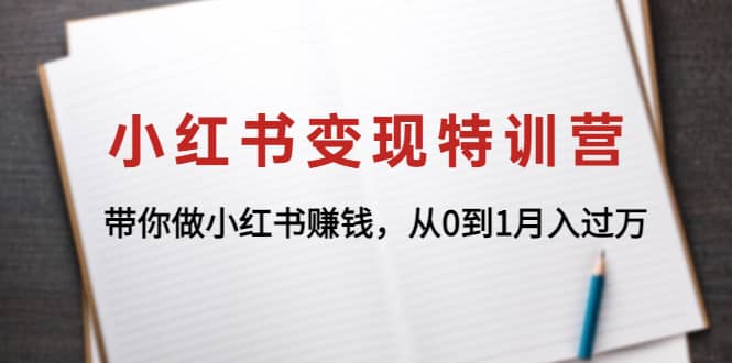 小红书变现特训营：带你做小红书项目-巴叔叔资源网