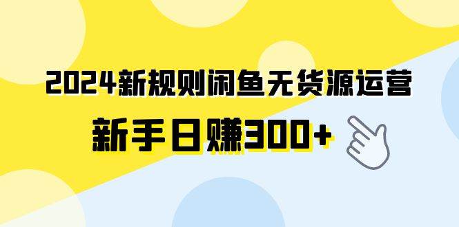 2024新规则闲鱼无货源运营新手日赚300+-巴叔叔资源网