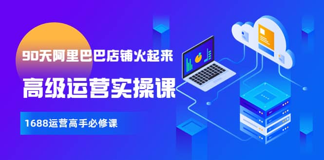 【90天阿里巴巴店铺火起来】高级运营实操课，1688运营高手必修课-巴叔叔资源网