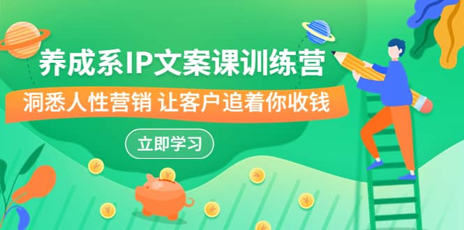 养成系-IP文案课训练营，文案心法的天花板 洞悉人性营销 让客户追着你收钱-巴叔叔资源网
