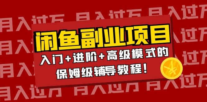 月入过万闲鱼副业项目：入门+进阶+高级模式的保姆级辅导教程-巴叔叔资源网