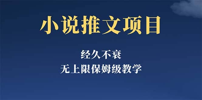 经久不衰的小说推文项目，单号月5-8k，保姆级教程，纯小白都能操作-巴叔叔资源网