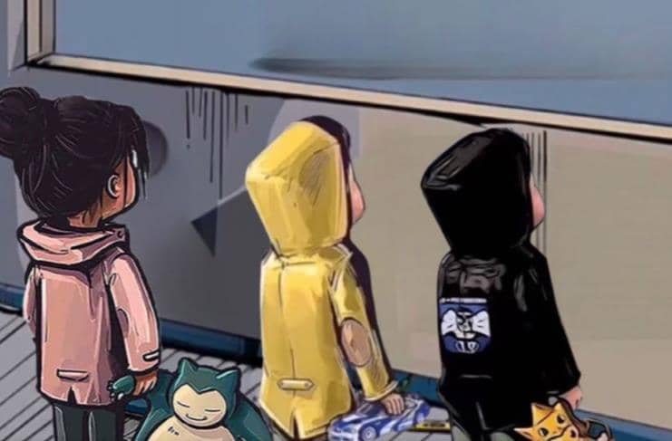 橱窗看车男孩汽车头像制作项目-巴叔叔资源网
