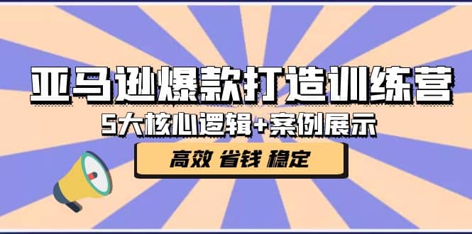亚马逊爆款打造训练营：5大核心逻辑+案例展示 打造爆款链接 高效 省钱 稳定-巴叔叔资源网