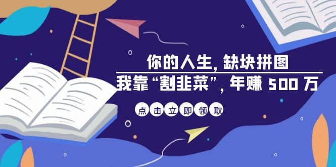 某高赞电子书《你的 人生，缺块 拼图——我靠“割韭菜”，年赚 500 万》-巴叔叔资源网
