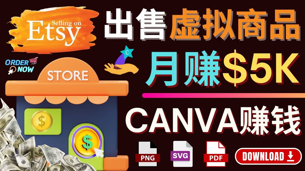 通过Etsy出售Canva模板，操作简单，收益高，月赚5000美元-巴叔叔资源网