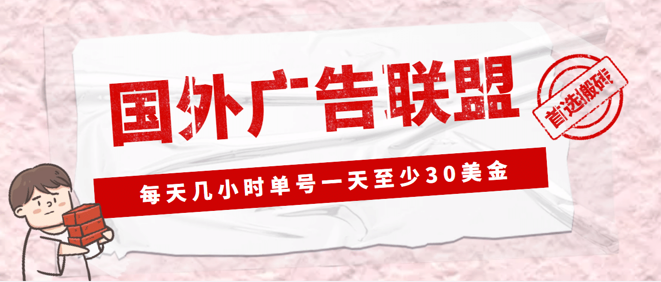 外面收费1980最新国外LEAD广告联盟搬砖项目，单号一天至少30美元(详细教程)-巴叔叔资源网