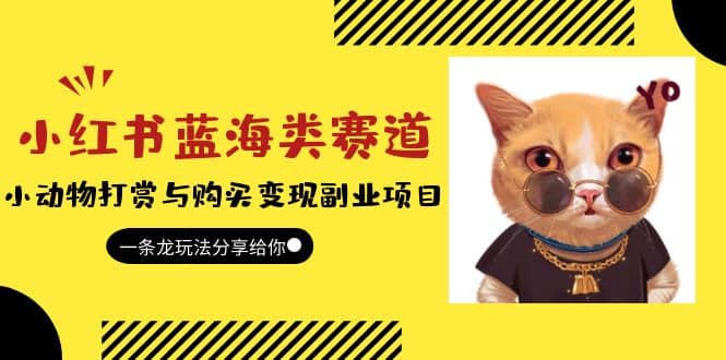 小红书蓝海类赛道：小动物打赏与购买变现副业项目，一条龙玩法分享给你-巴叔叔资源网
