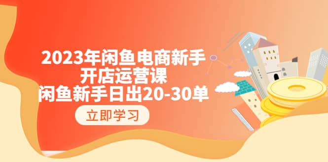 2023年闲鱼电商新手开店运营课：闲鱼新手日出20-30单（18节-实战干货）-巴叔叔资源网