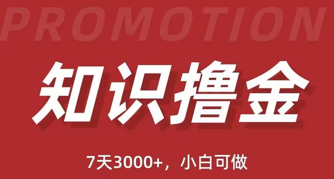 抖音知识撸金项目：执行力强当天见收益(教程+资料)-巴叔叔资源网