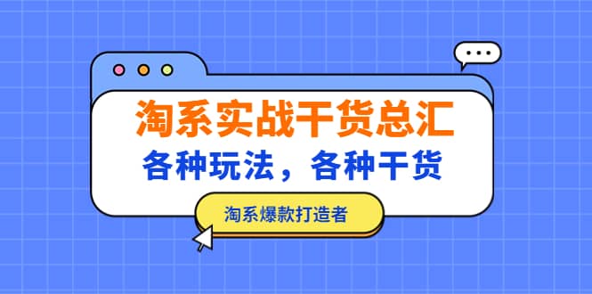 淘系实战干货总汇：各种玩法，各种干货，淘系爆款打造者-巴叔叔资源网