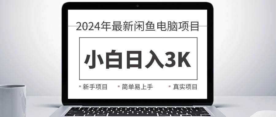 2024最新闲鱼卖电脑项目，新手小白日入3K+，最真实的项目教学-巴叔叔资源网