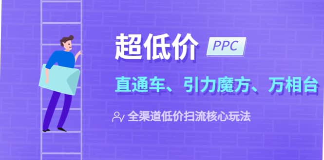 2023超低价·ppc—“直通车、引力魔方、万相台”全渠道·低价扫流核心玩法-巴叔叔资源网