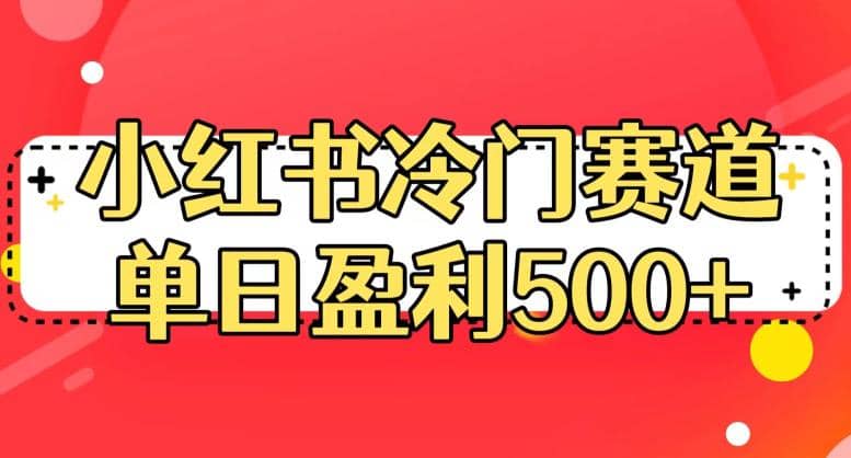 小红书冷门赛道，单日盈利500+【揭秘】-巴叔叔资源网