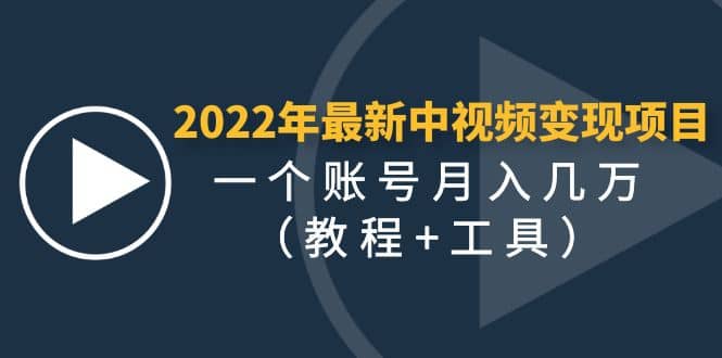 2022年最新中视频变现最稳最长期的项目（教程+工具）-巴叔叔资源网