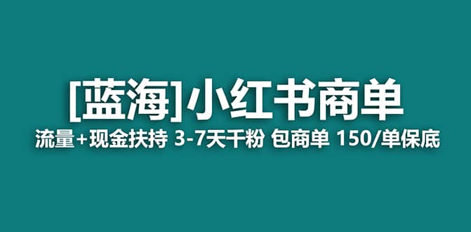 2023蓝海项目【小红书商单】流量+现金扶持，快速千粉，长期稳定，最强蓝海-巴叔叔资源网
