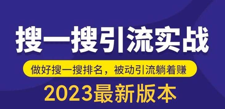 外面收费980的最新公众号搜一搜引流实训课，日引200+-巴叔叔资源网