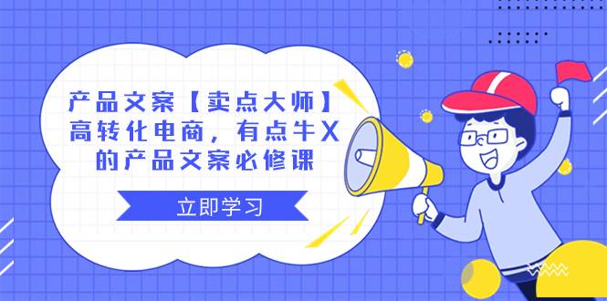 产品文案【卖点大师】高转化电商，有点牛X的 产品文案必修课-巴叔叔资源网