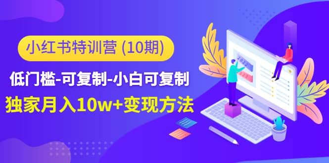小红书特训营（第10期）低门槛-可复制-小白可复制-巴叔叔资源网