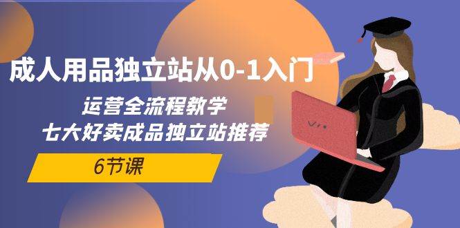 成人用品独立站从0-1入门，运营全流程教学，七大好卖成品独立站推荐-6节课-巴叔叔资源网