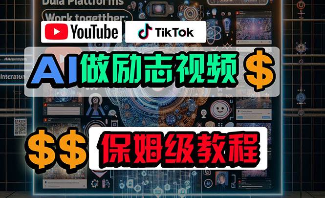 利用AI制作励志视频，在YouTube和TikTok赚钱，小白可做（附工具）-巴叔叔资源网