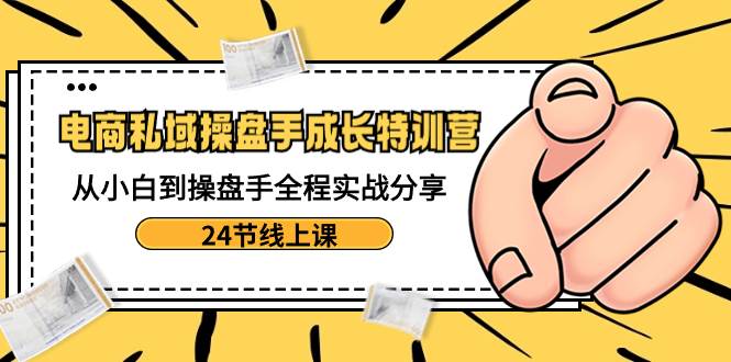 电商私域-操盘手成长特训营：从小白到操盘手全程实战分享-24节线上课-巴叔叔资源网