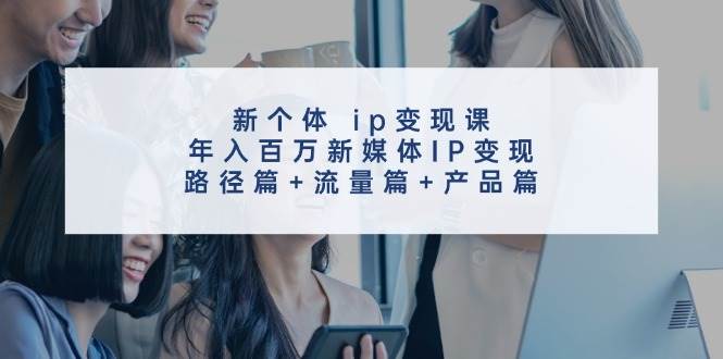 新个体 ip变现课，年入百万新媒体IP变现，路径篇+流量篇+产品篇-巴叔叔资源网