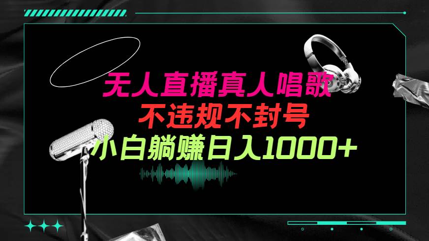 抖音24小时无人直播音乐，不违规，不封号纯撸音浪，小白实操当天日入1000+-巴叔叔资源网