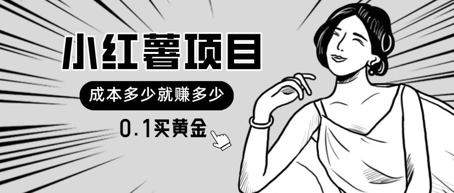 小红薯暴力项目，0.1买黄金。操作简单，日入无上限，可无限扩大。-巴叔叔资源网