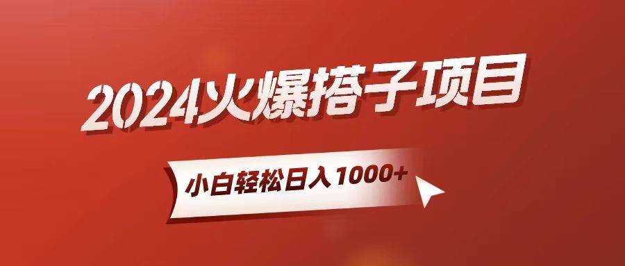 小白轻松上手，日入1000+，搭子项目-巴叔叔资源网