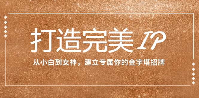 打造完美IP：从小白到女神，建立专属你的金字塔招牌（15节课）-巴叔叔资源网