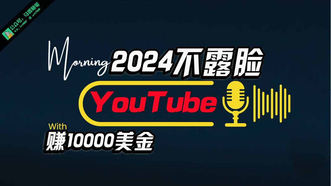 AI做不露脸YouTube赚$10000月，傻瓜式操作，小白可做，简单粗暴-巴叔叔资源网