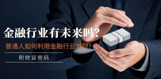 某付费文章：金融行业有未来吗？普通人如何利用金融行业发财?(附财富密码)-巴叔叔资源网