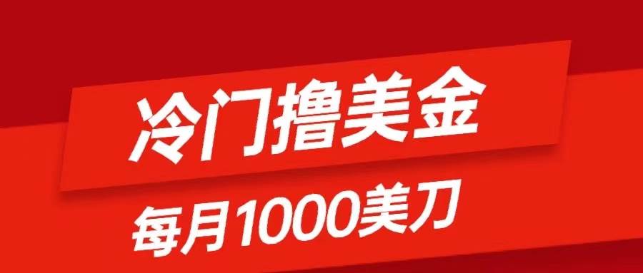 冷门撸美金项目：只需无脑发帖子，每月1000刀，小白轻松掌握-巴叔叔资源网