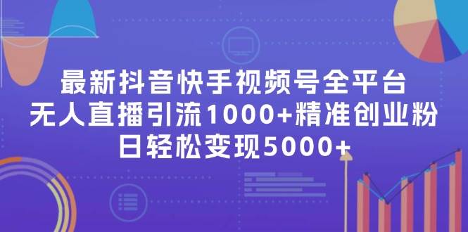 最新抖音快手视频号全平台无人直播引流1000+精准创业粉，日轻松变现5000+-巴叔叔资源网