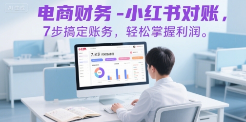 电商财务-小红书对账，7步搞定账务，轻松掌握利润-巴叔叔资源网
